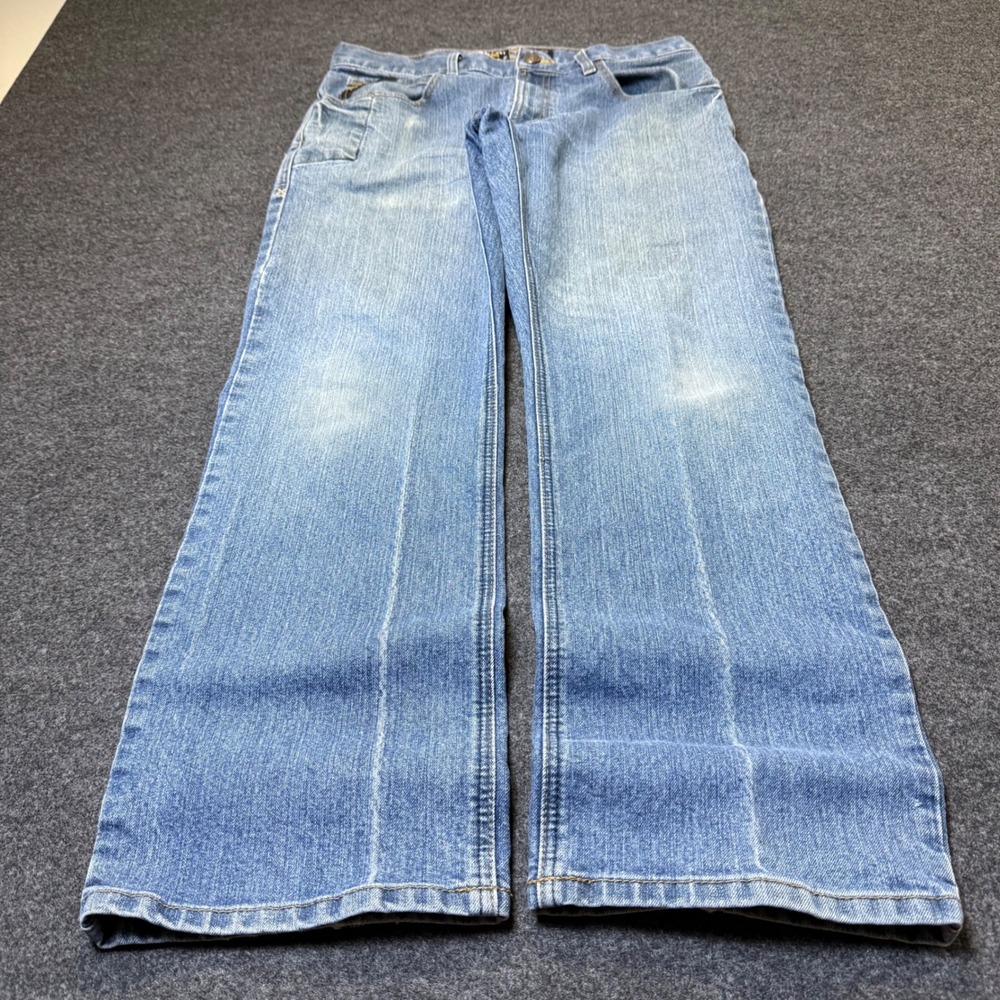 Ariat Rebar M4 Jeans Mens 32x30 Blue Workwear Relaxed cowboy Boot Cut Denim